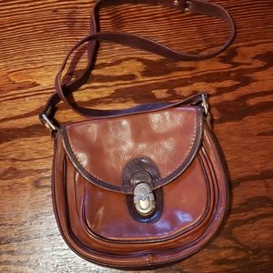 Marino Orlandi leather crossbody cute purse